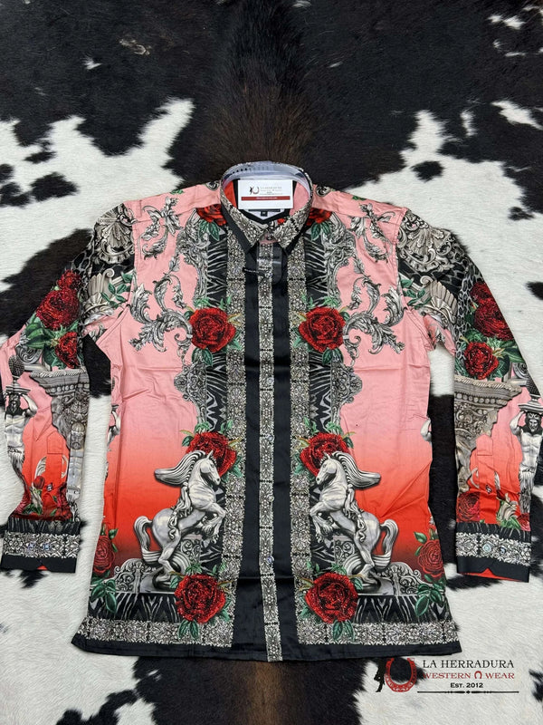 CAMISA MANGA LARGA HOMBRE PEDRERÍA PNK-ROSA 418