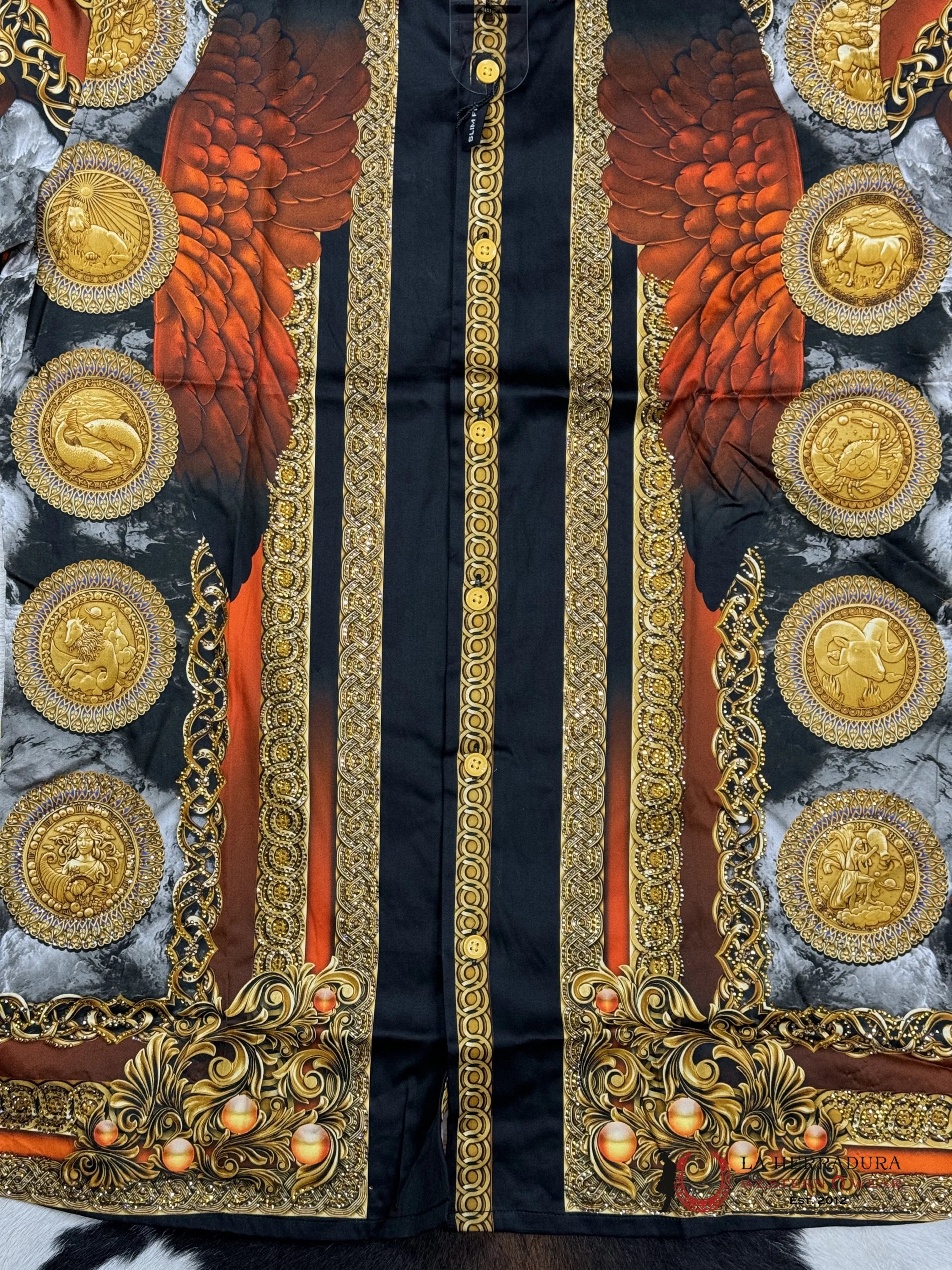 Barabas Red-Red 411 Long Sleeve Shirt Ropa Hombres