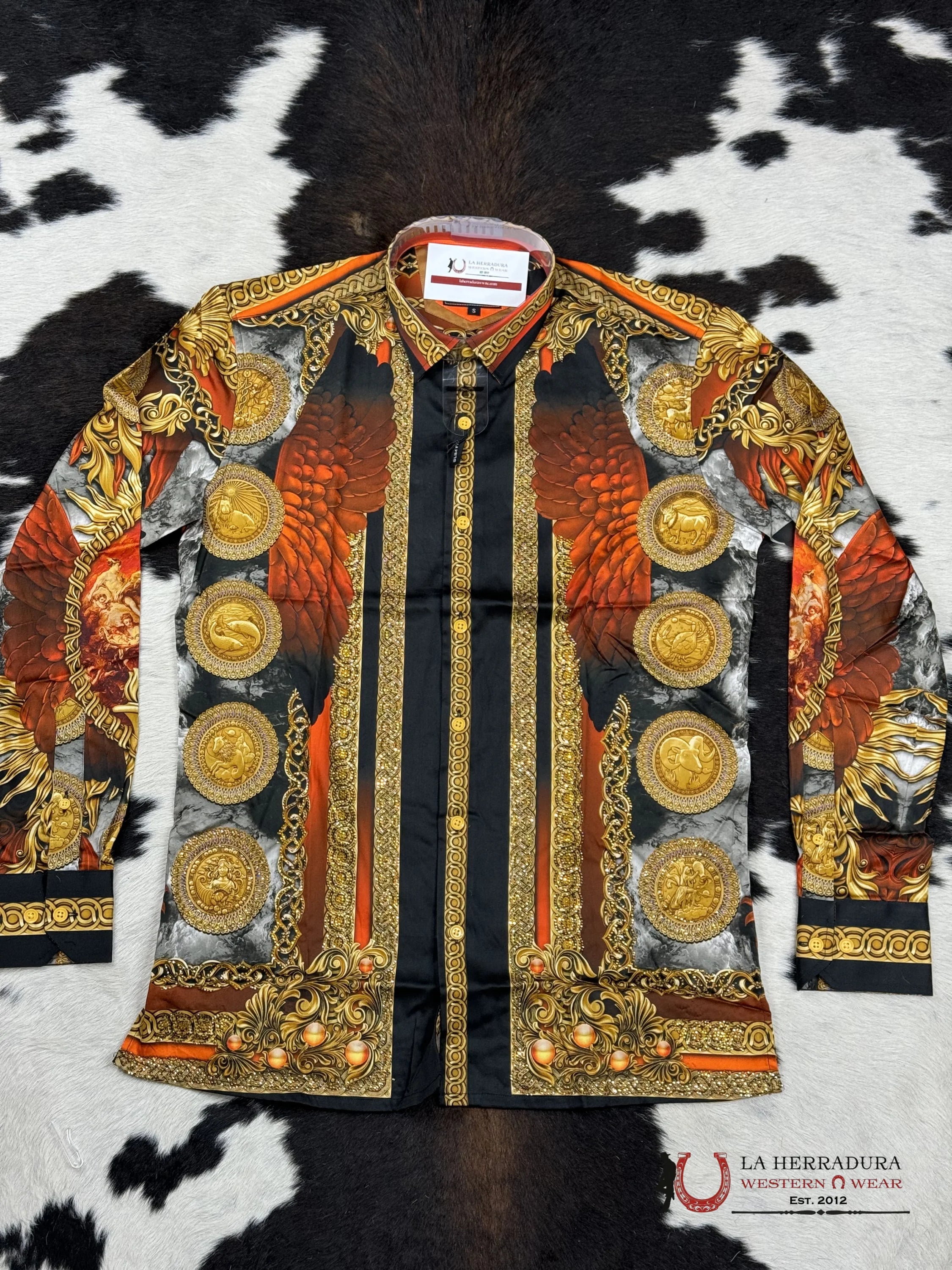 Barabas Red-Red 411 Long Sleeve Shirt Ropa Hombres