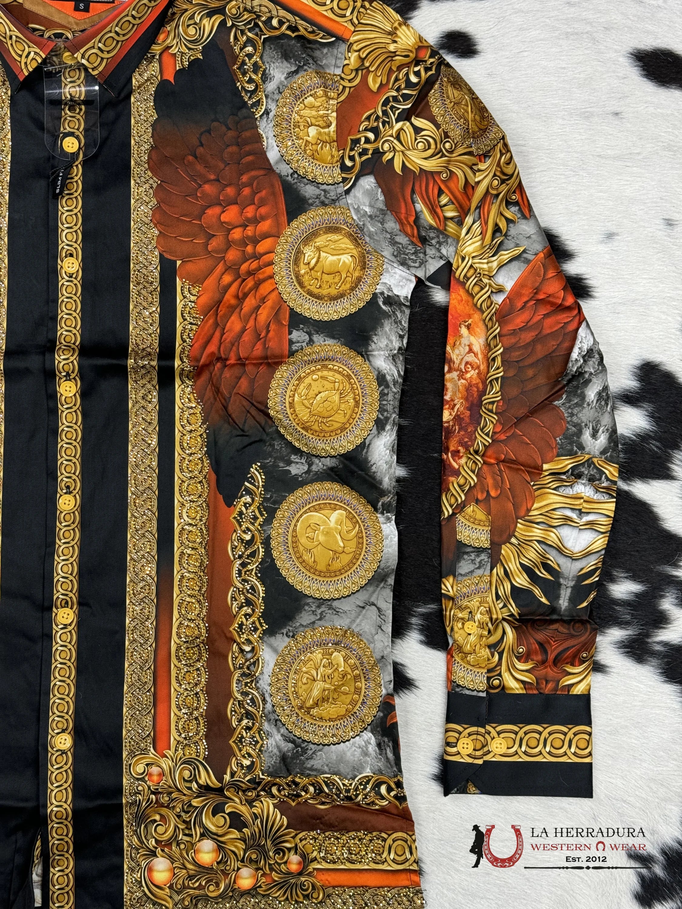 Barabas Red-Red 411 Long Sleeve Shirt Ropa Hombres