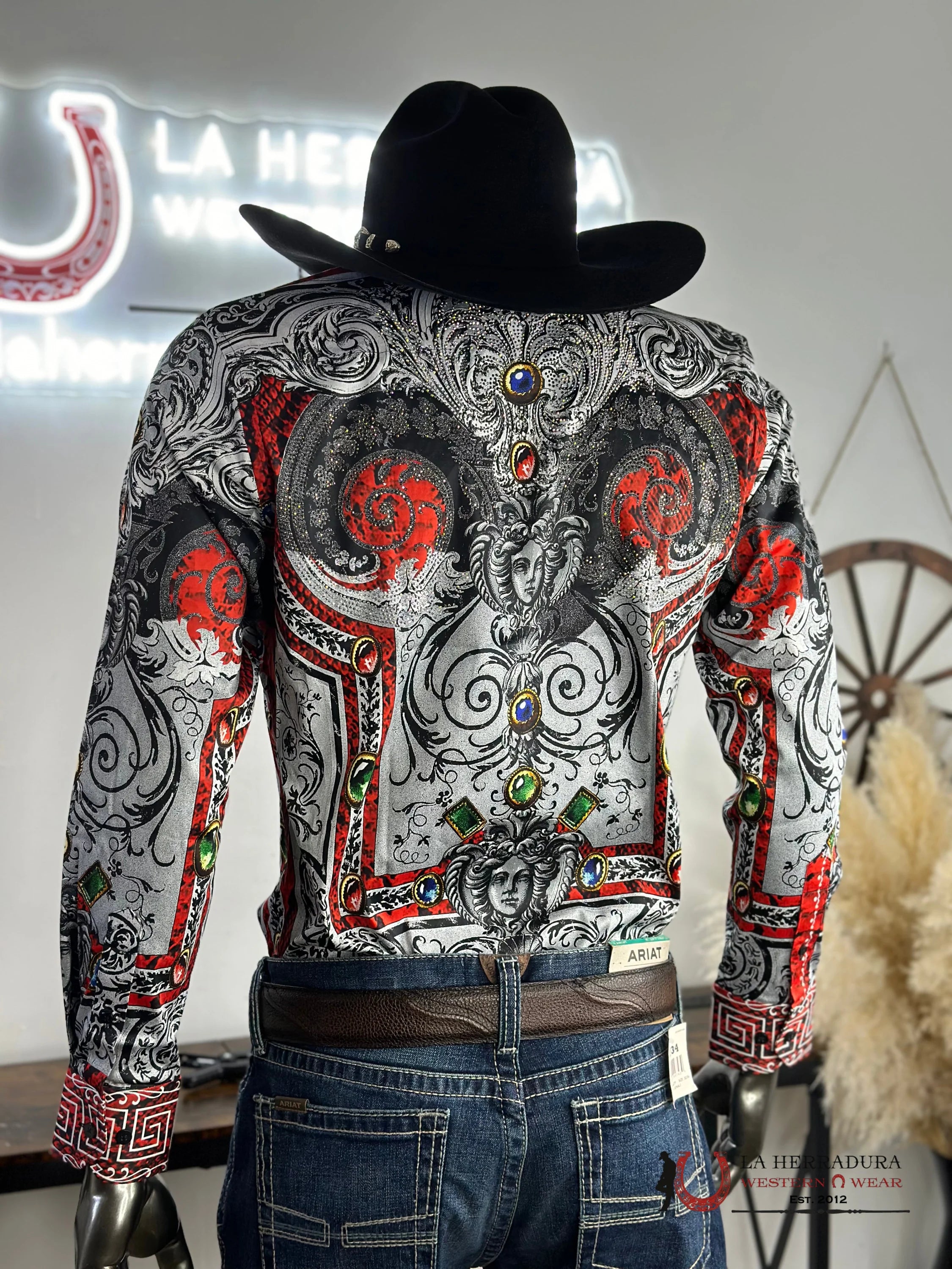 Barabas Red-Red 962 Long Sleeve Shirt Ropa Hombres