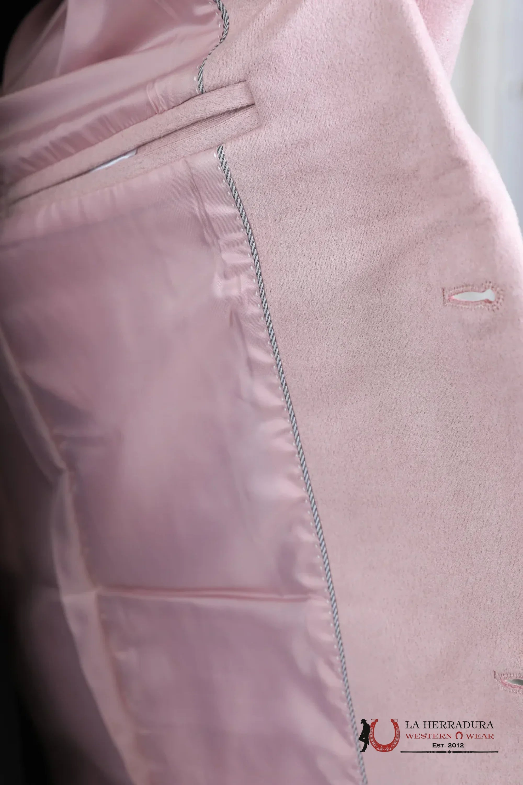 PLATINI FAUX SAUDE/GAMUZA BLAZER PINK - BLZ10681 ROPA HOMBRES