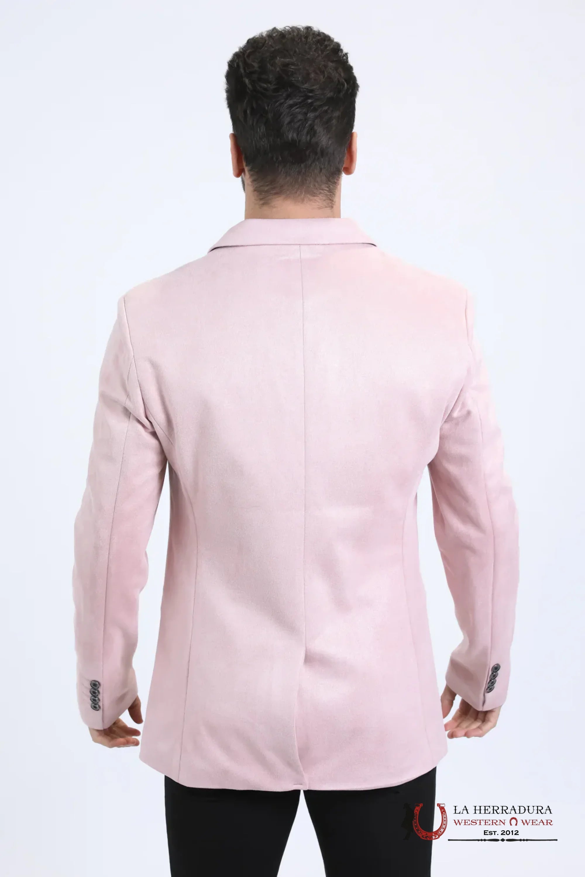 PLATINI FAUX SAUDE/GAMUZA BLAZER PINK - BLZ10681 ROPA HOMBRES