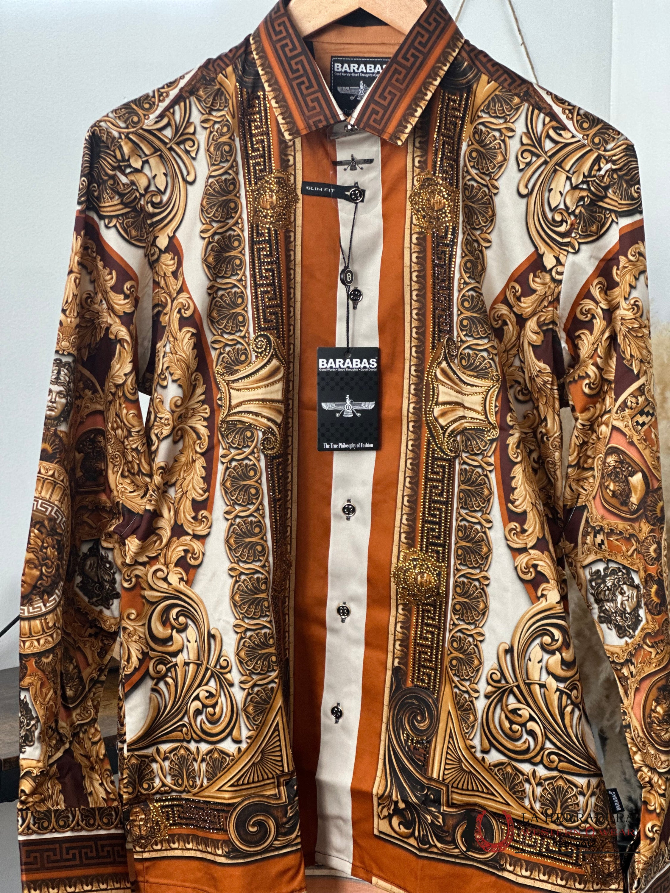 Barabas Pedrería Cream Tan Shell 416 Ropa Hombres