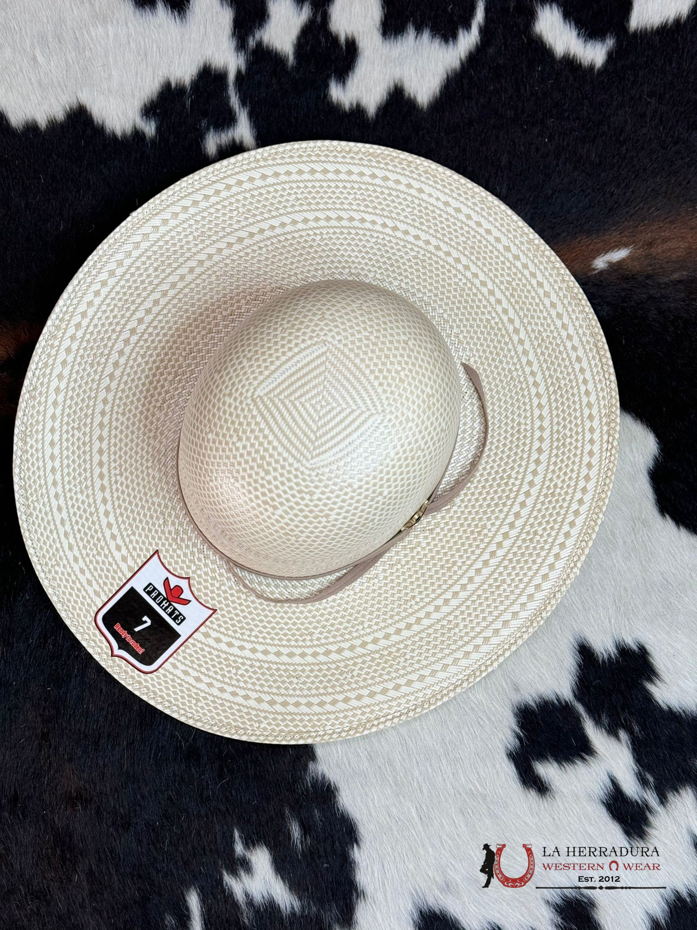 Mens Pro Hats Straw Hat Open Crown Style 1 Tejana