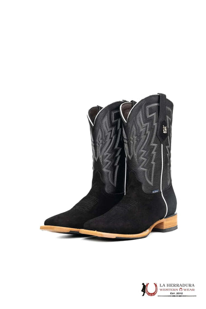 Botín Negro de Gamuza Alpez Rock'em para Hombre