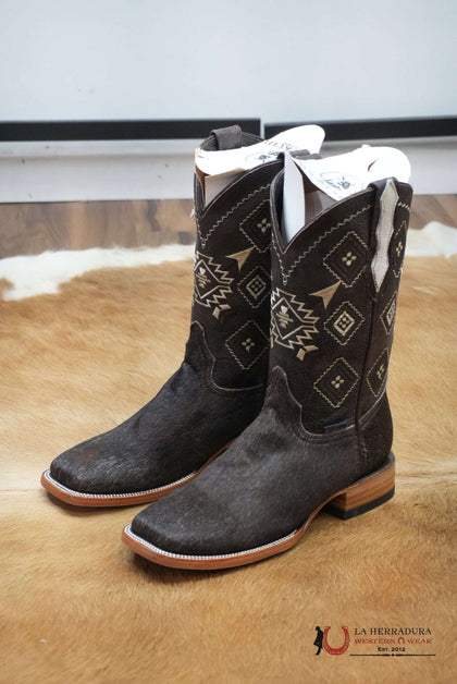Botas vaqueras Rock'em Aztec de piel de vacuno para hombre