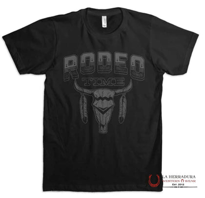 MENS RODEO TIME TSHIRT - BULL SHADES OF GREY