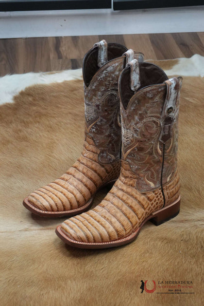 Botas Orix de imitación caimán para hombre, marca Tanner