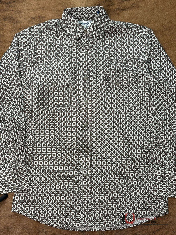 HOMBRE WRANGLER GEORGE STRAIT BLANCO/MARRÓN RELAXED/ELÁSTICO- 112368211