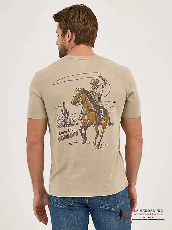 CAMISETA GRÁFICA TRASERA WRANGLER MINERAL WASH PARA HOMBRE - 1123361852