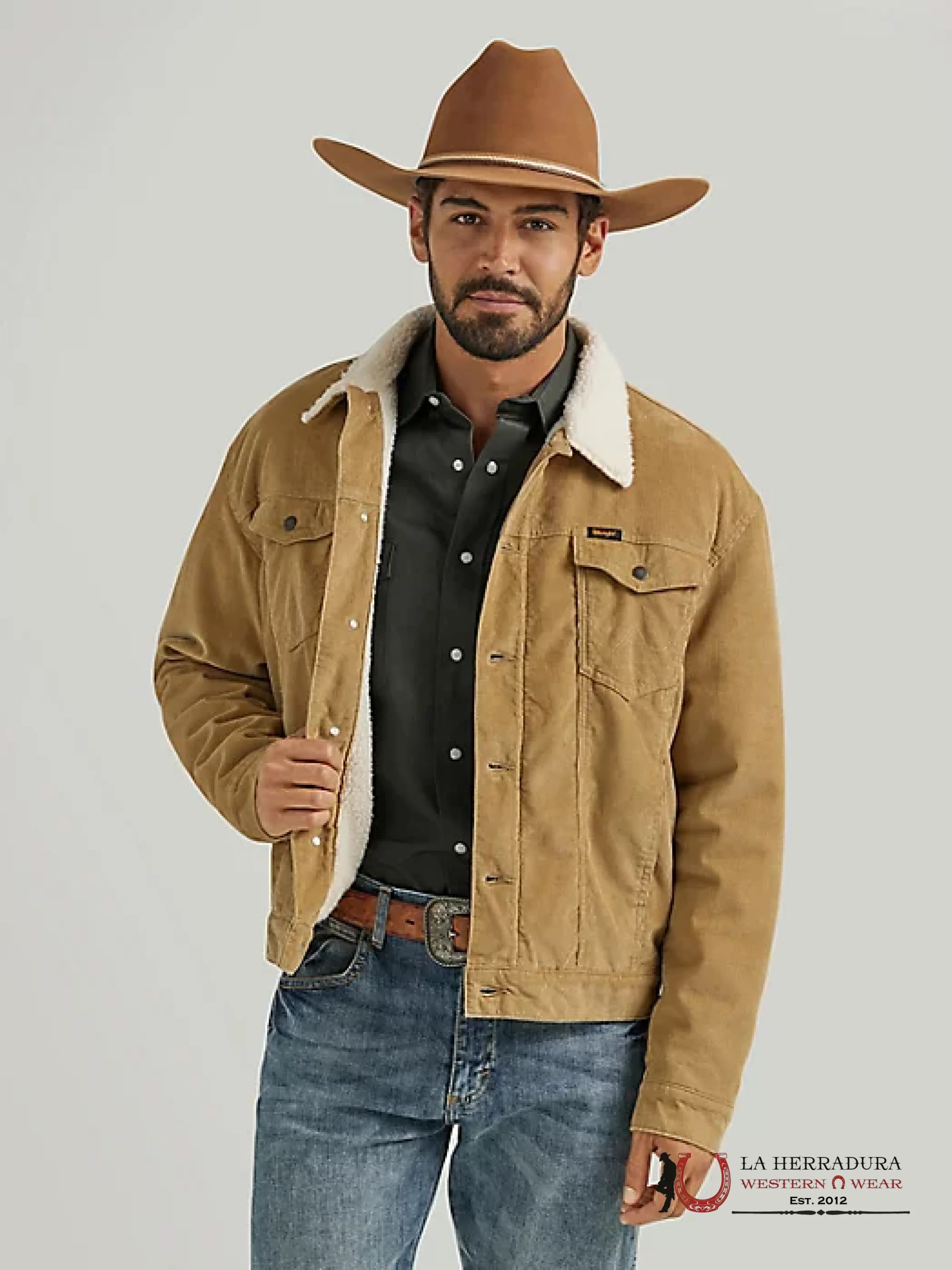 Men’s Wrangler® Cowboy Sherpa Lined Corduroy Jacket Ropa Hombres