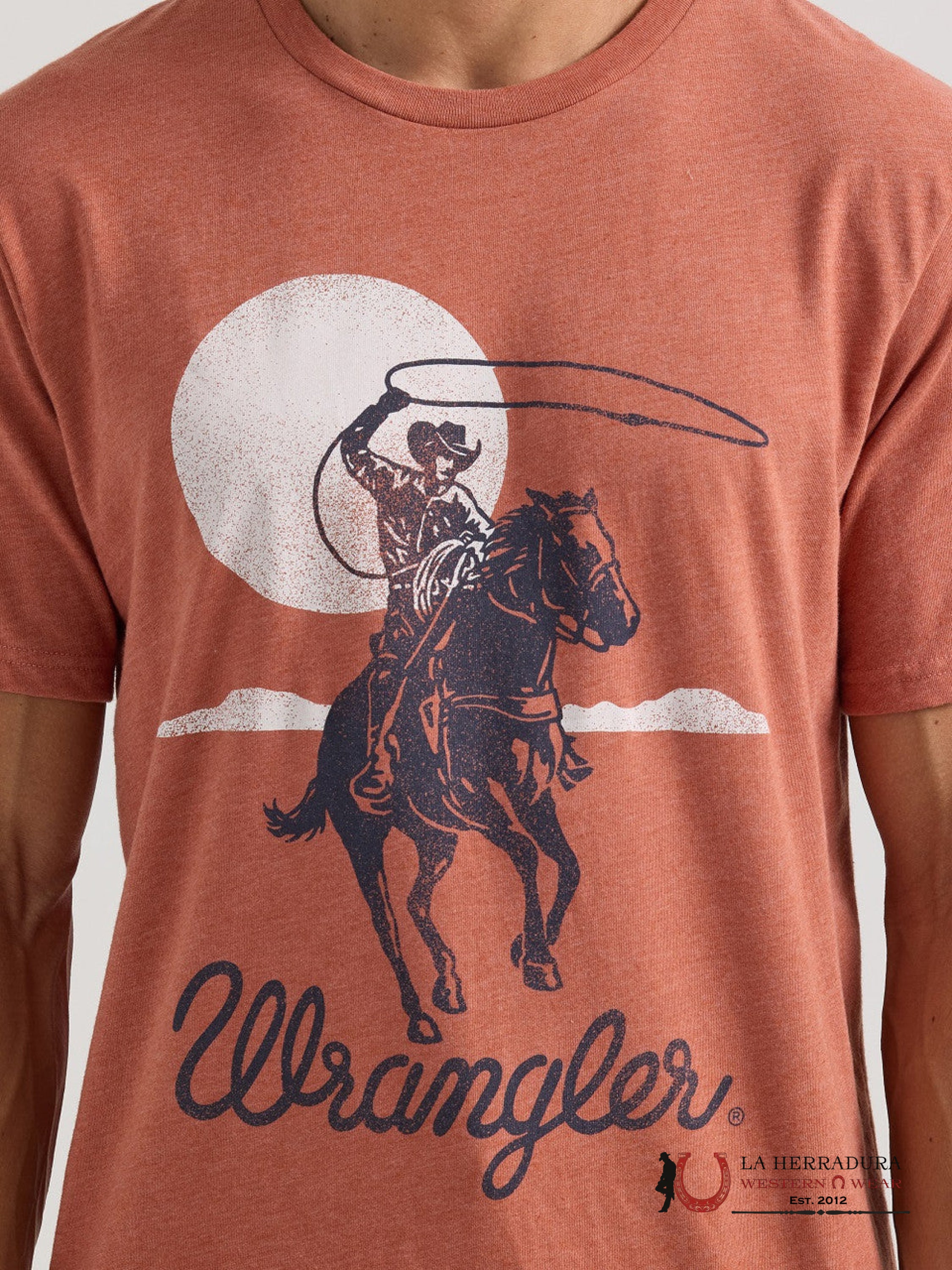 MEN’S WRANGLER REDWOOD HEATHER GRAPHIC T-SHIRT 112350030 ROPA HOMBRES