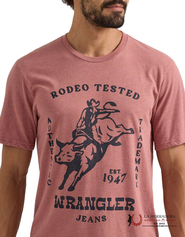 CAMISETA DE HOMBRE WRANGLER "RODEO TESTED" 112350033