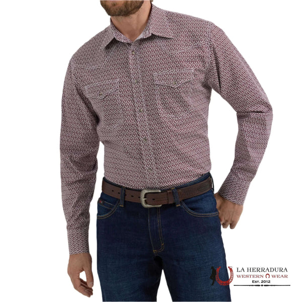 CAMISA WRANGLER DE HOMBRE CORTE CLÁSICO BORGOÑA -112356522
