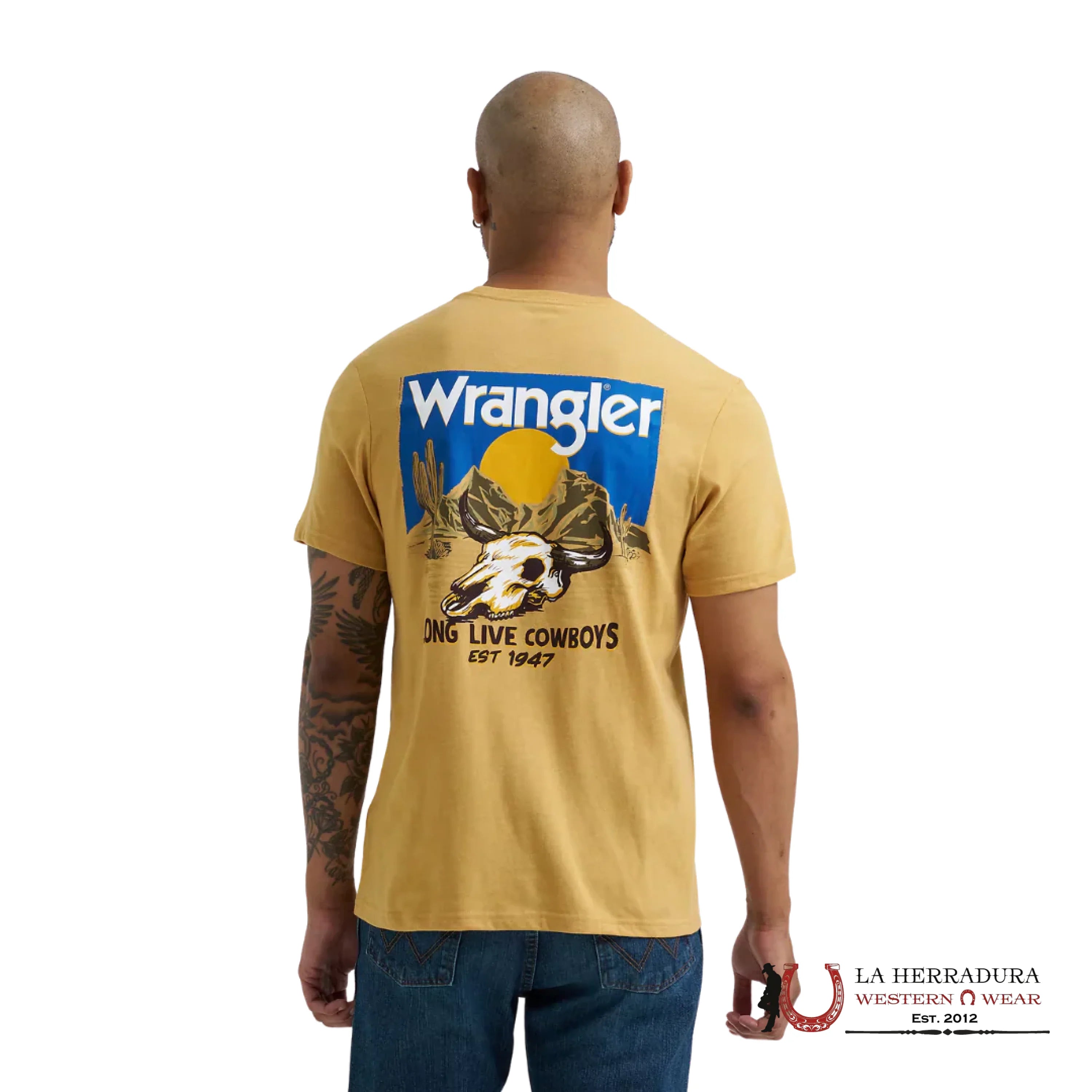 MEN’S WRANGLER SHIRT YELLOW WITH PRINT 112365669 ROPA HOMBRES