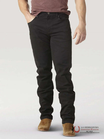 MEN'S WRANGLER SLIM STRAIGHT BLACK JEANS LIGHTWEIGHT 1088MWZBK