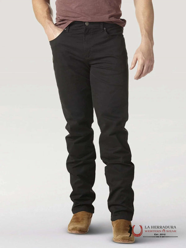 JEANS WRANGLER DE HOMBRE LIGEROS RECTOS AJUSTADOS NEGROS 1088MWZBK