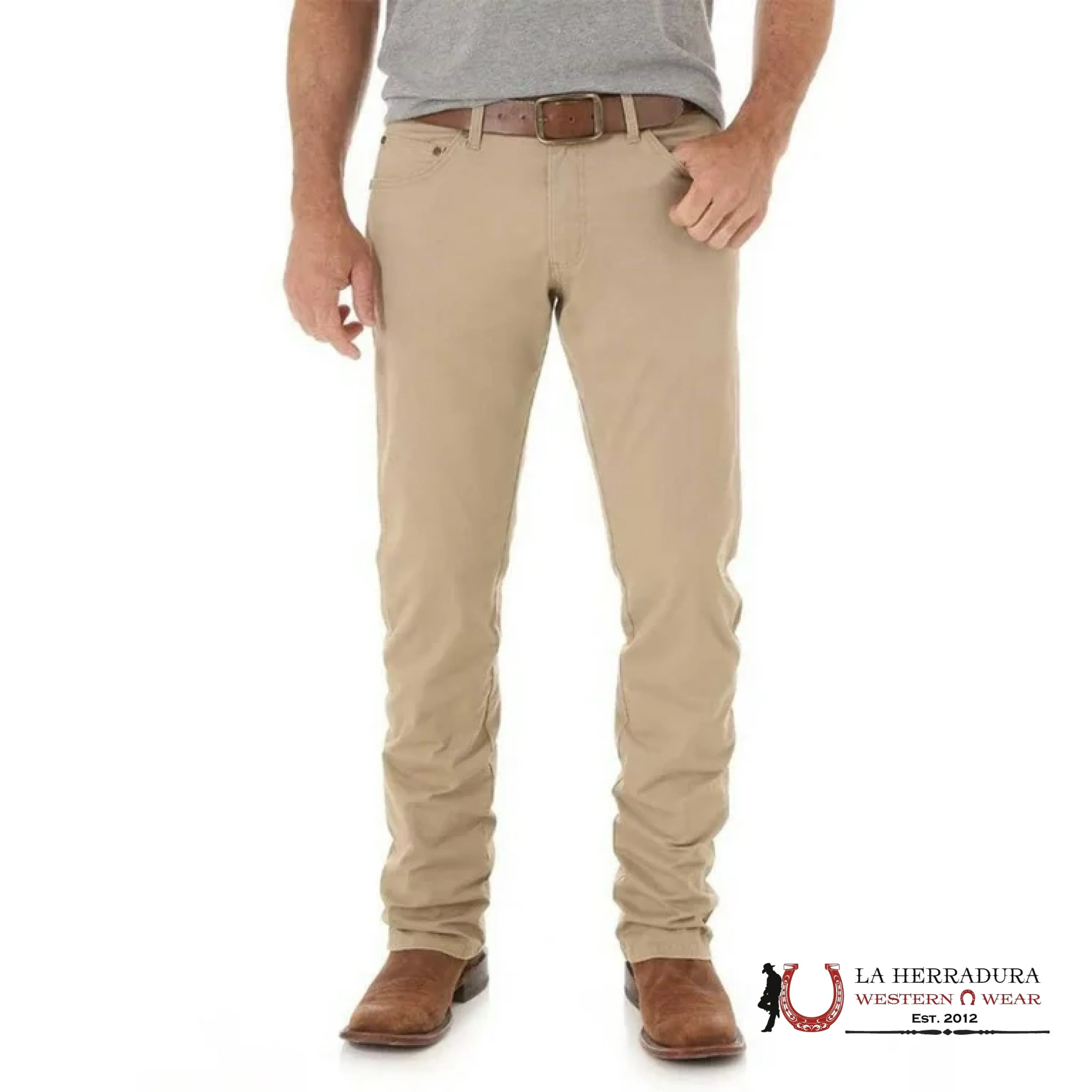 MEN’S WRANGLER SLIM STRAIGHT KHAKI JEANS LIGHTWEIGHT 1088MWZFN WRANGLER JEANS