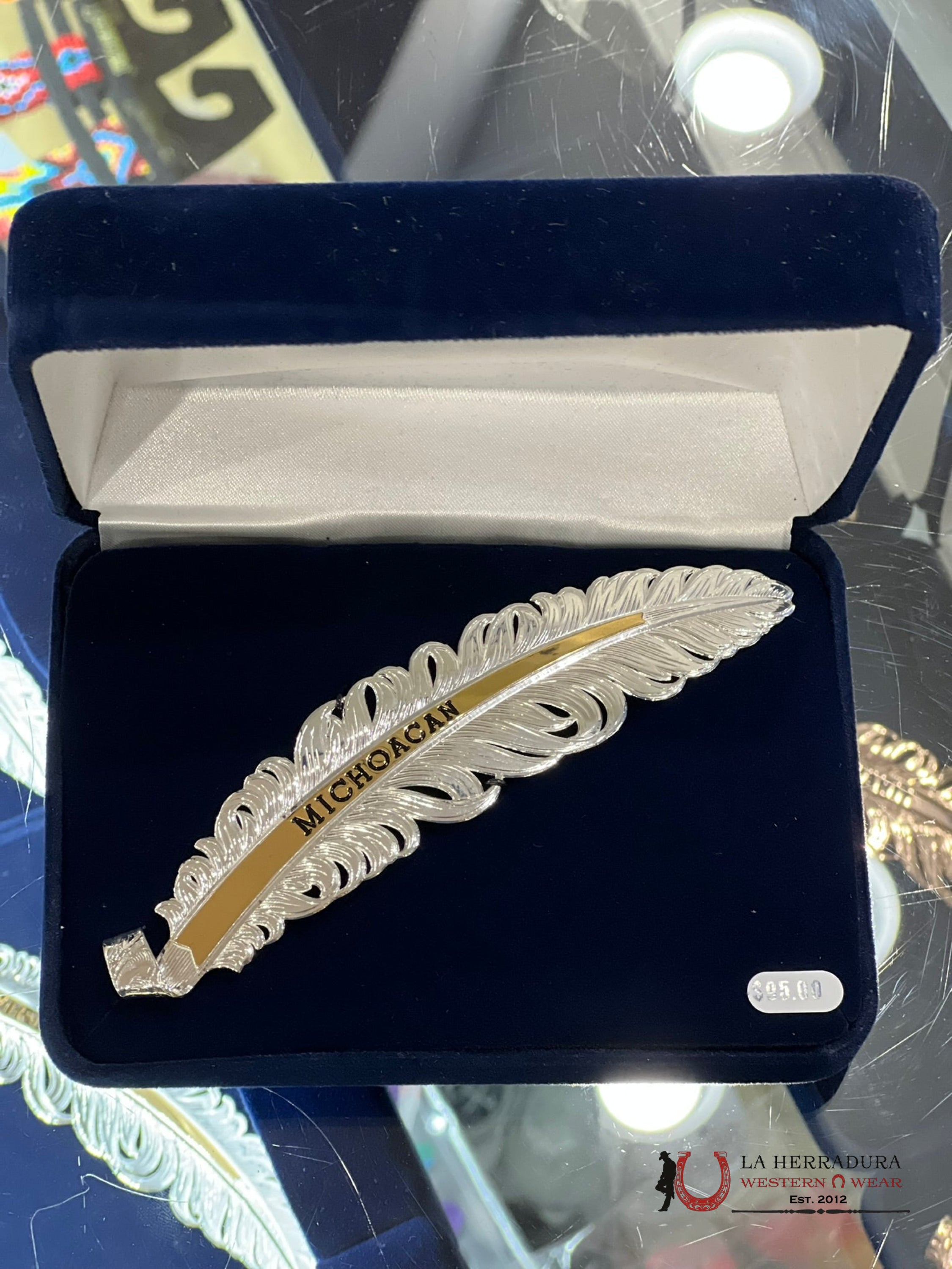 Montana Hat Feather Plata Michoacán Accesorios