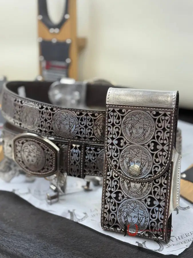 Mona Lisa 2 Inc Belt Silver Cinturones Hombres