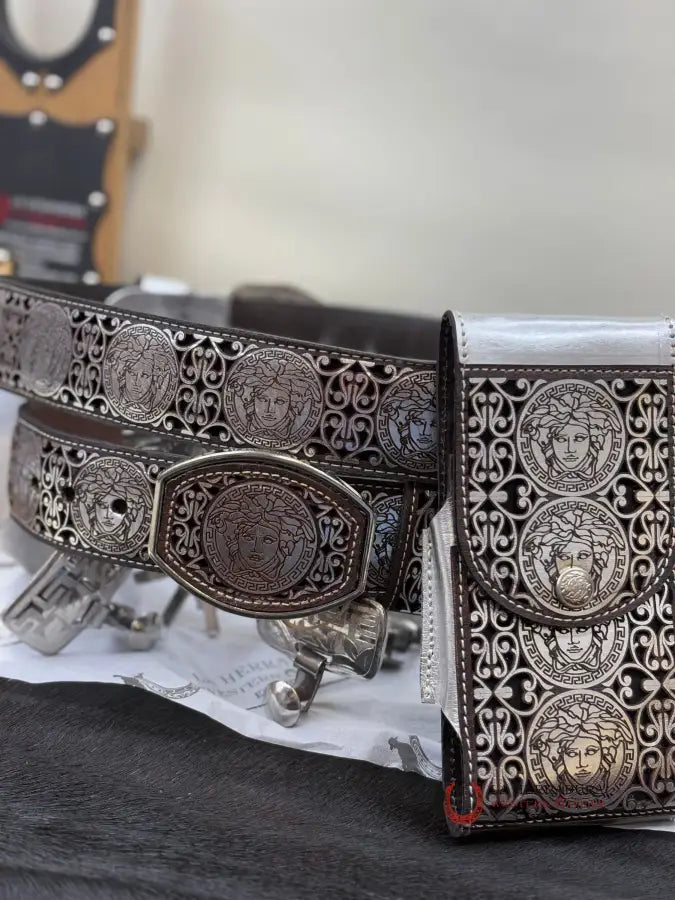 Mona Lisa 2 Inc Belt Silver Cinturones Hombres