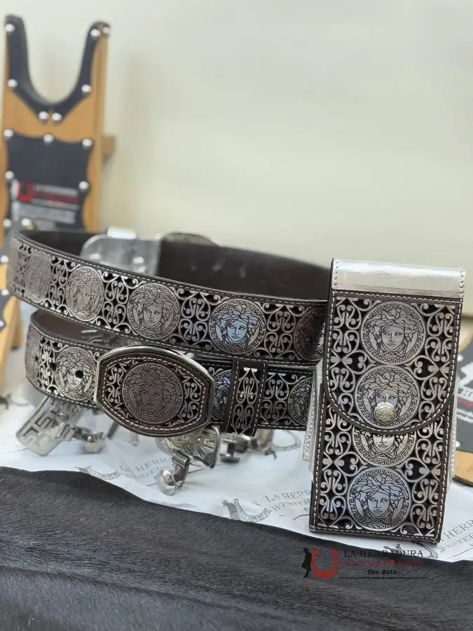 Mona Lisa 2 Inc Belt Silver Cinturones Hombres