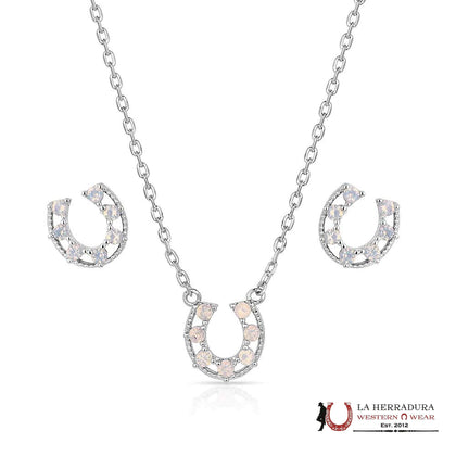 Conjunto de joyas con herradura Delicate Glamour de Montana Silversmith