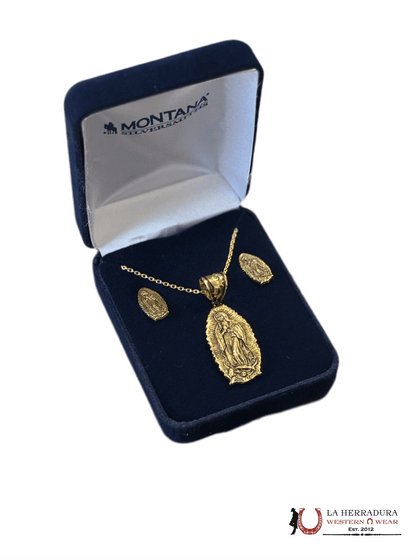 Juego Nuestra Señora de Guadalupe Oro de Montana Silversmith