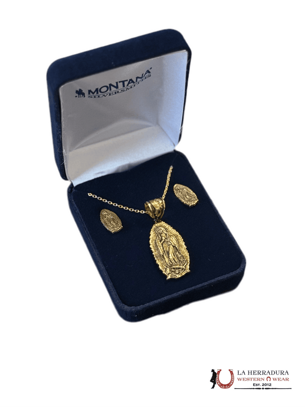 Juego Nuestra Señora de Guadalupe Oro de Montana Silversmith