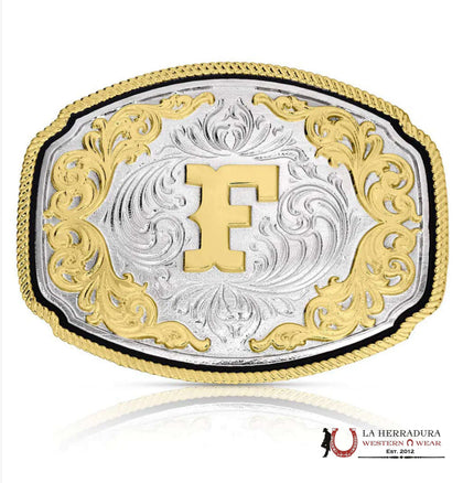 INICIAL OESTE DE MONTANA SILVERSMITH CON LA LETRA "F"