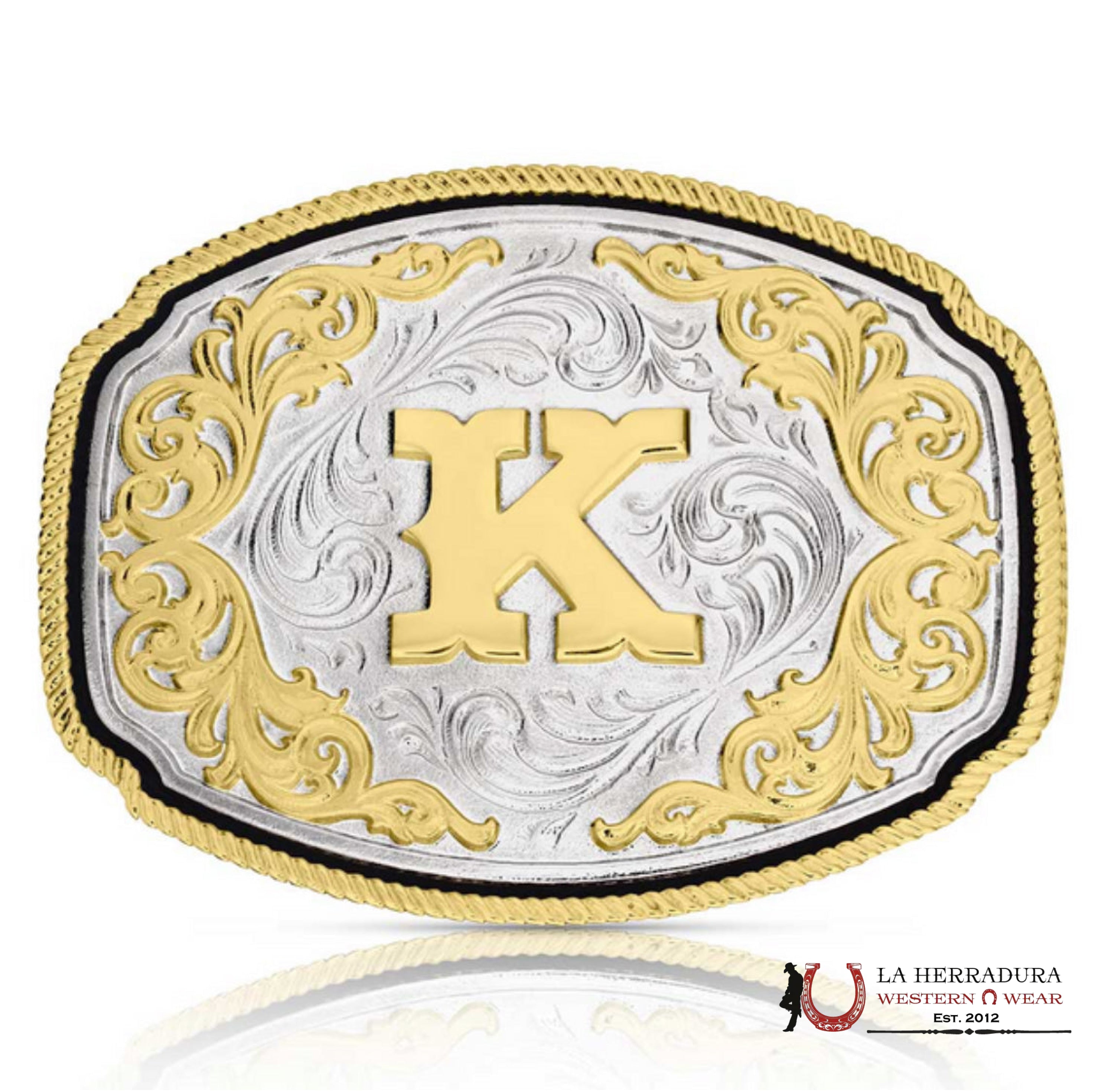MONTANA SILVERSMITH LETTER “K” WESTERN INITIAL ACCESORIOS