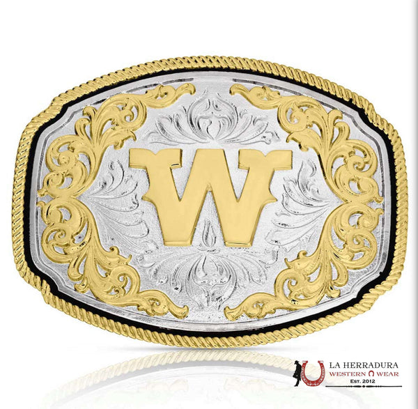 MONTANA SILVERSMITH LETRA "W" INICIAL VAQUERA