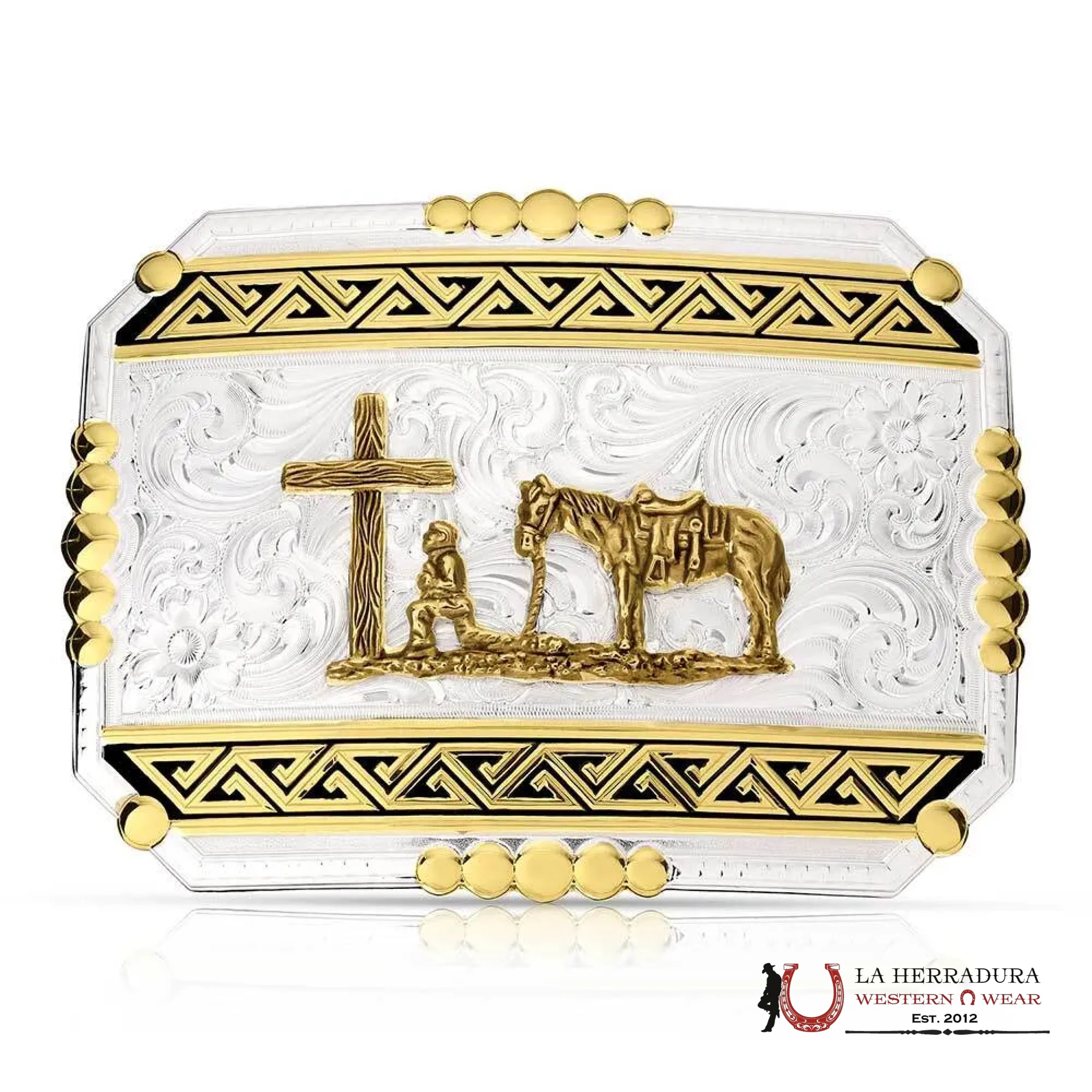 MONTANA SILVERSMITH SOUTHWEST ORIGINS BUCKLE WITH CHRISTIAN COWBOY ACCESORIOS