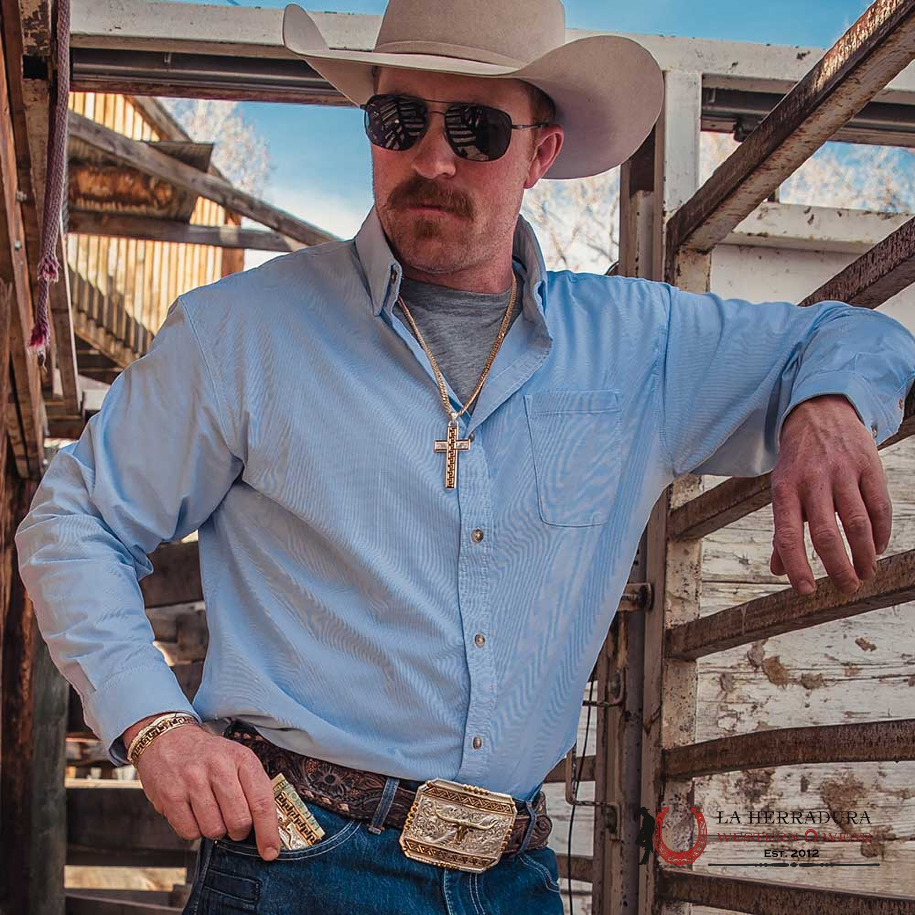 MONTANA SILVERSMITH SOUTHWEST ORIGINS BUCKLE WITH LONGHORN ACCESORIOS