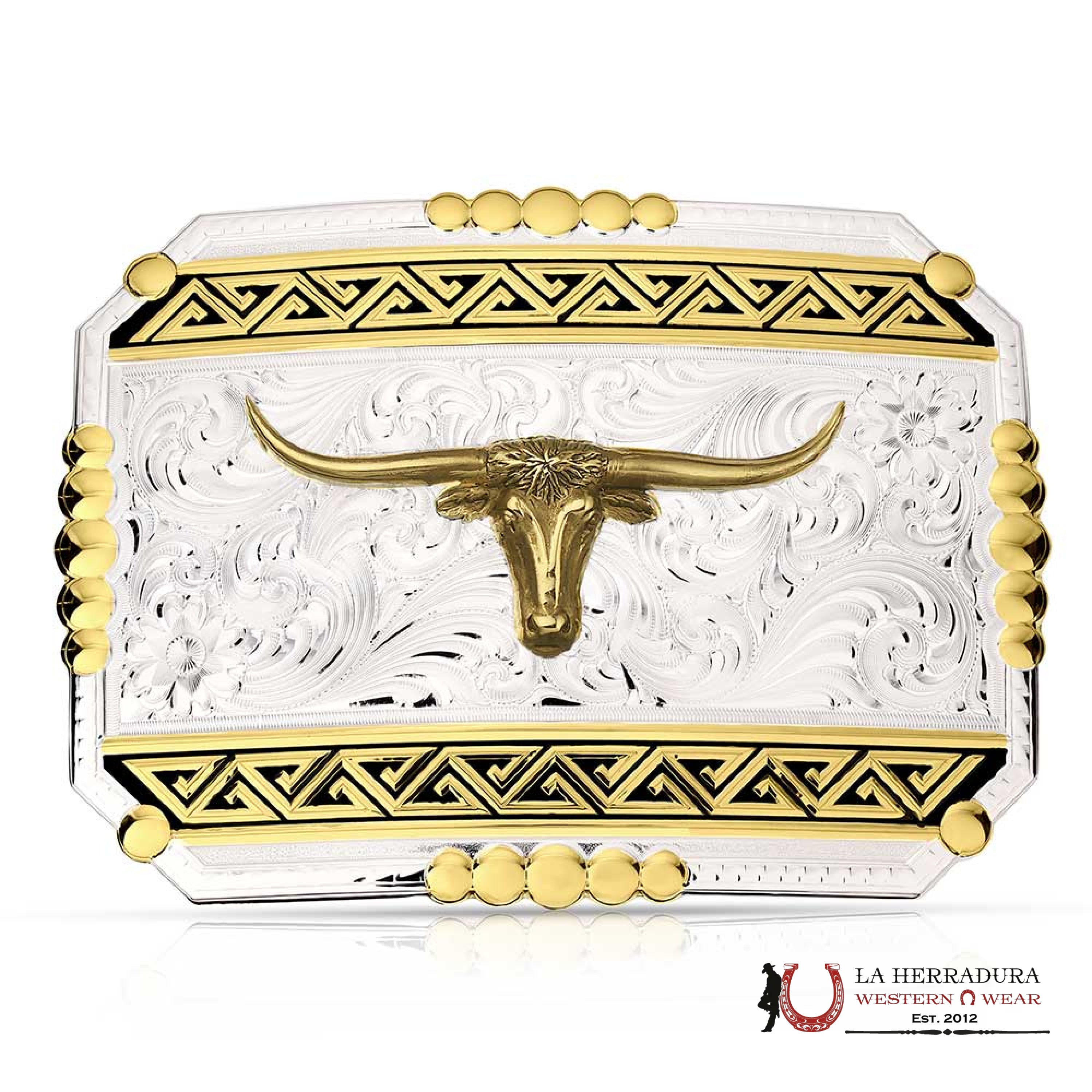 MONTANA SILVERSMITH SOUTHWEST ORIGINS BUCKLE WITH LONGHORN ACCESORIOS