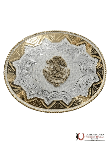 MONTANA SILVERSMITH SOUTHWEST SUN LARGE MEXICO BUCKLE