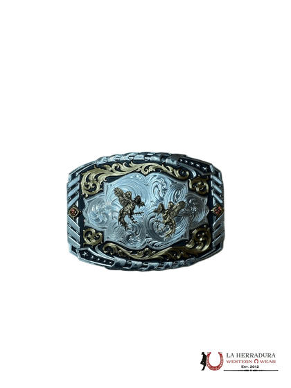 HEBILLA VAQUERA BICOLOR MONTANA SILVERSMITH