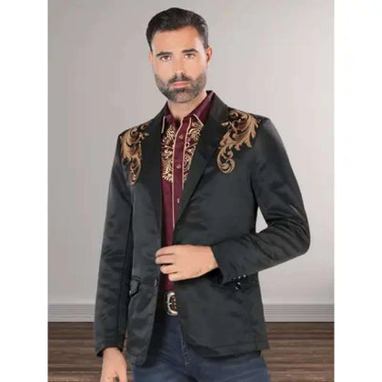 MONTERO BlACK EMBROIDERED BROWN- MT2173