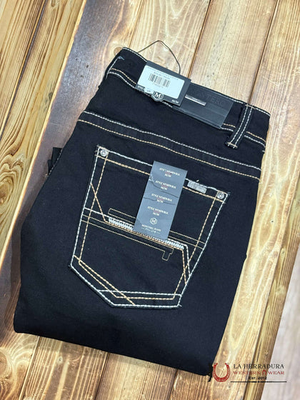 MONTERO MENS JEANS BLK-MT4578