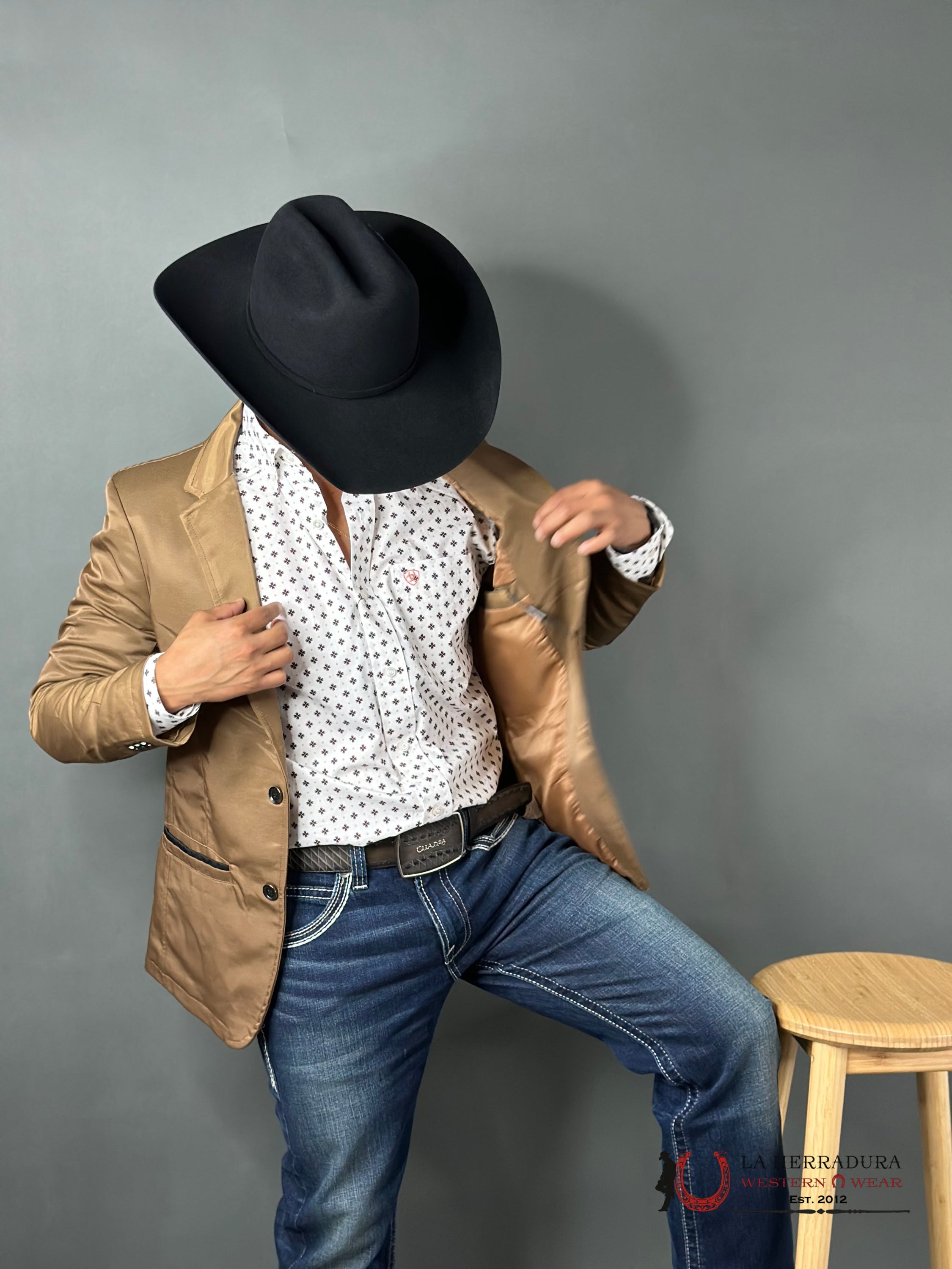 Montero Mustard Smooth Liso Blazer Mt2174 Ropa Hombres