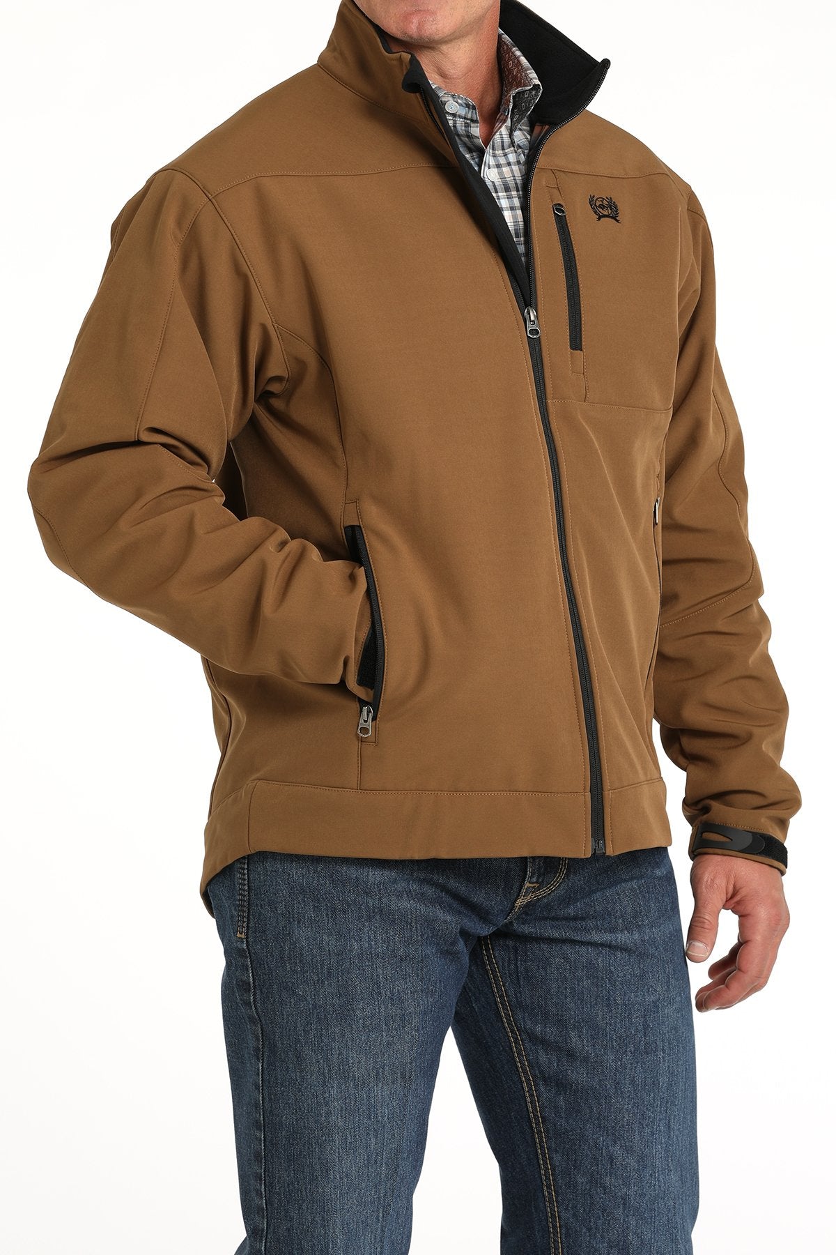 CINCH MENS BONDED JACKET- BROWN 7012