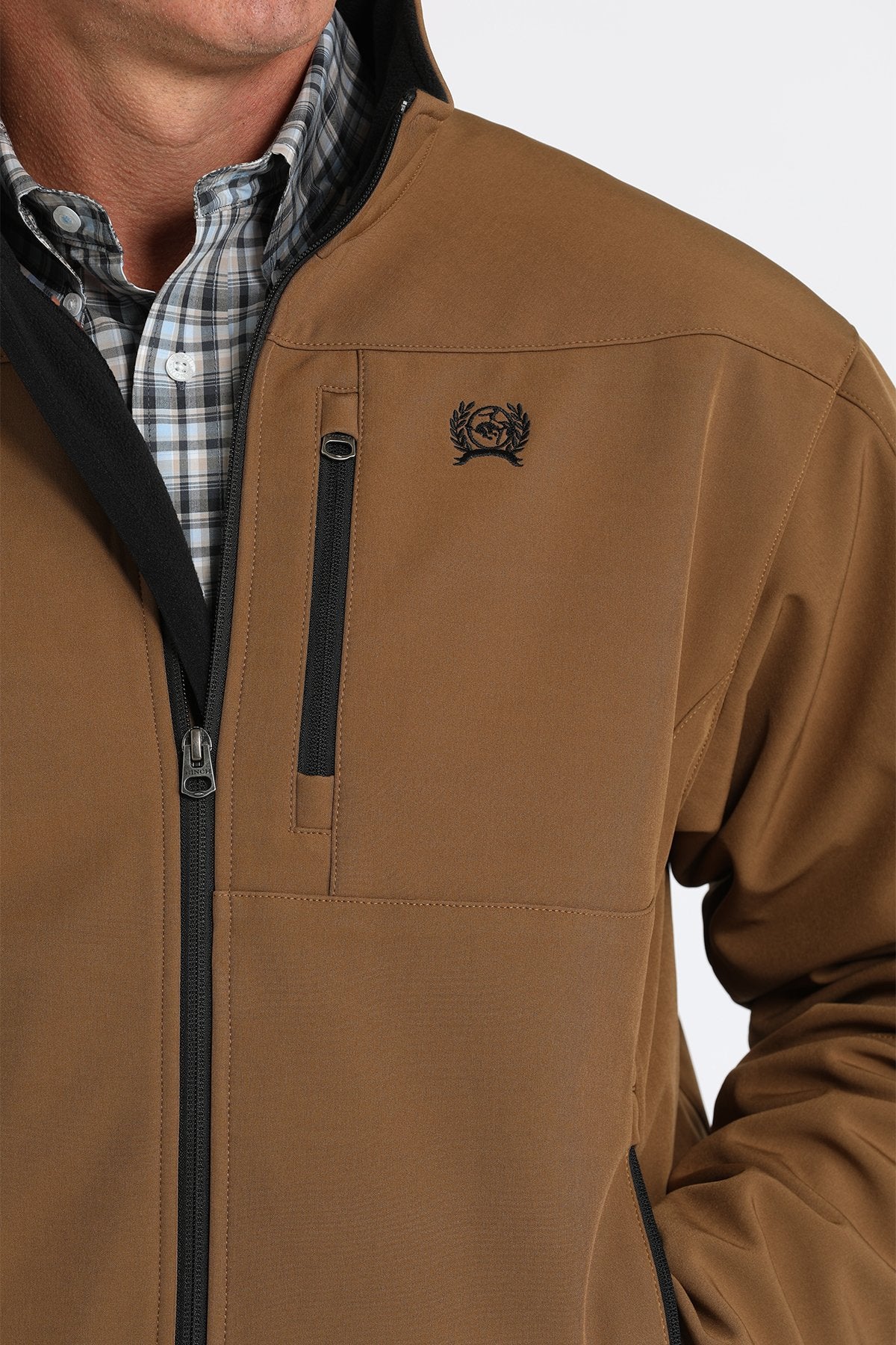 CINCH MENS BONDED JACKET- BROWN 7012