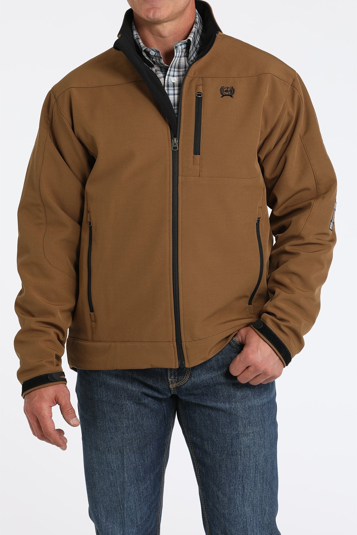 CINCH MENS BONDED JACKET- BROWN 7012