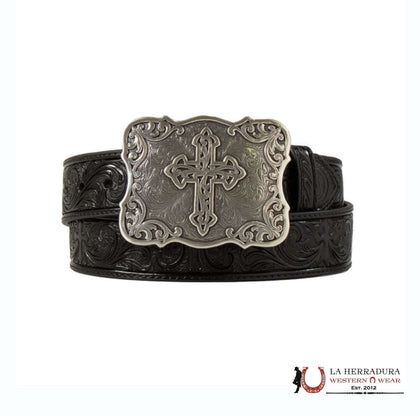 CINTURÓN NOCONA PARA MUJER ESTAMPADO DE CRUZ NEGRA N3483801