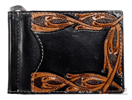 NOCONA BROWN SLIM FOLD MONEY CLIP WALLET- N500049601