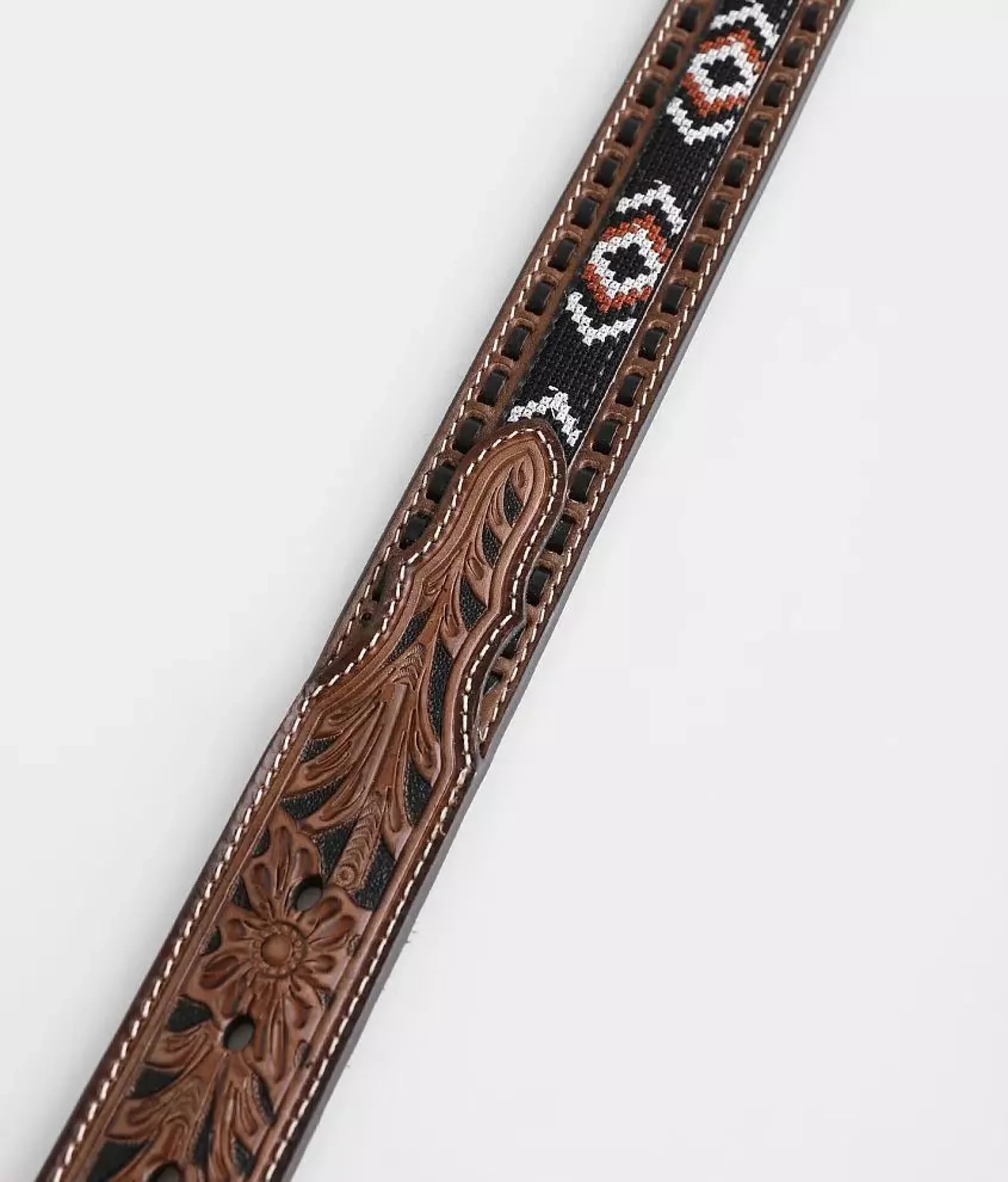 NOCONA CINTURÓN DE HOMBRE CAFÉ CON NEGRO AZTEC- N210006302 CINTURONES HOMBRES