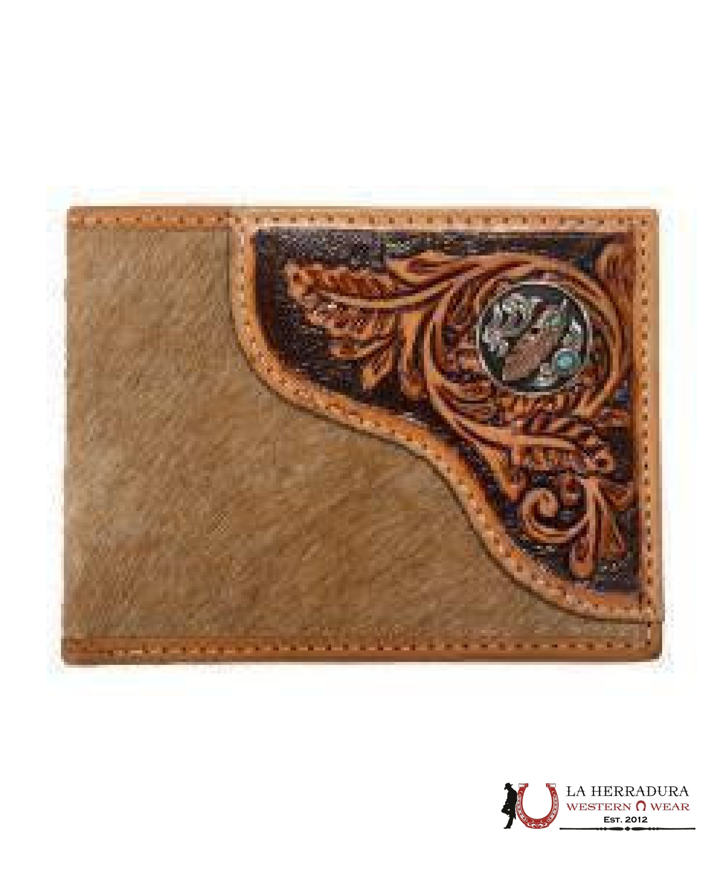 NOCONA MENS TAN COWHIDE BI-FOLD WALLET- N500048908 ACCESORIOS