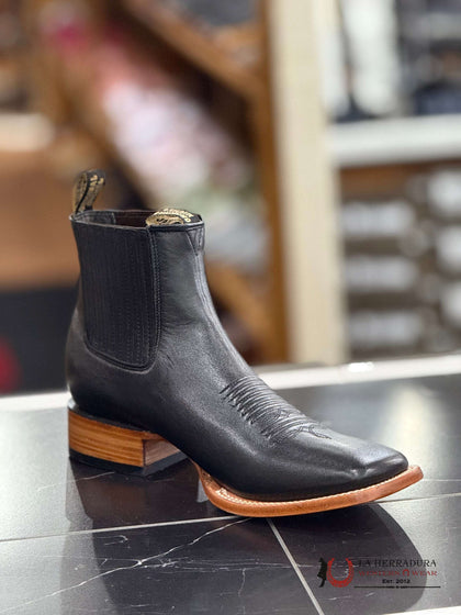 BOTA CORTA NEGRA ORIGINAL MICHEL BOSTON PUNTA CUADRADA -582B4705