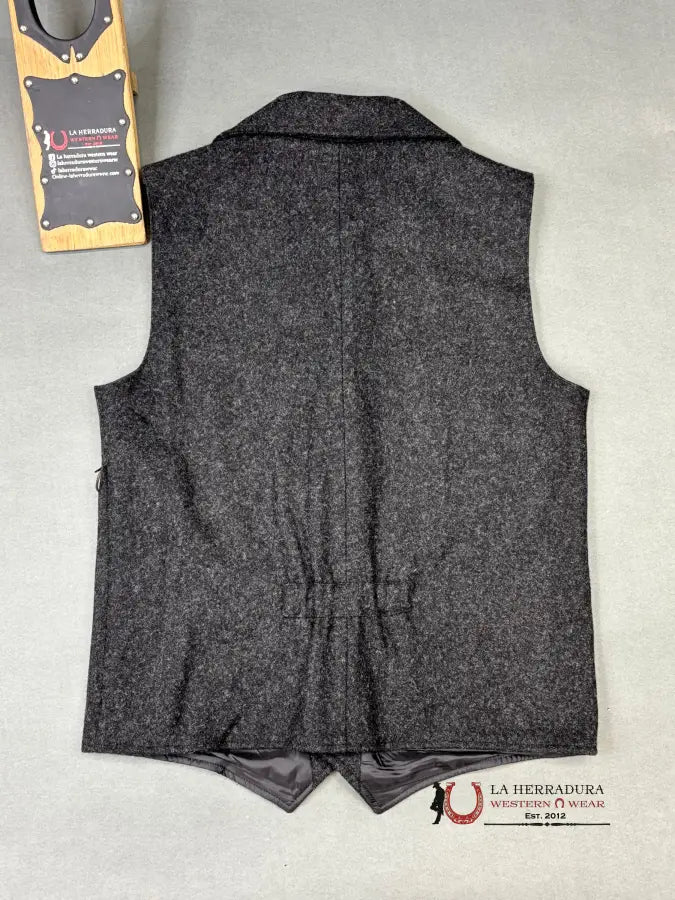 Panhandle Black Solid Montana Vest Ropa Hombres